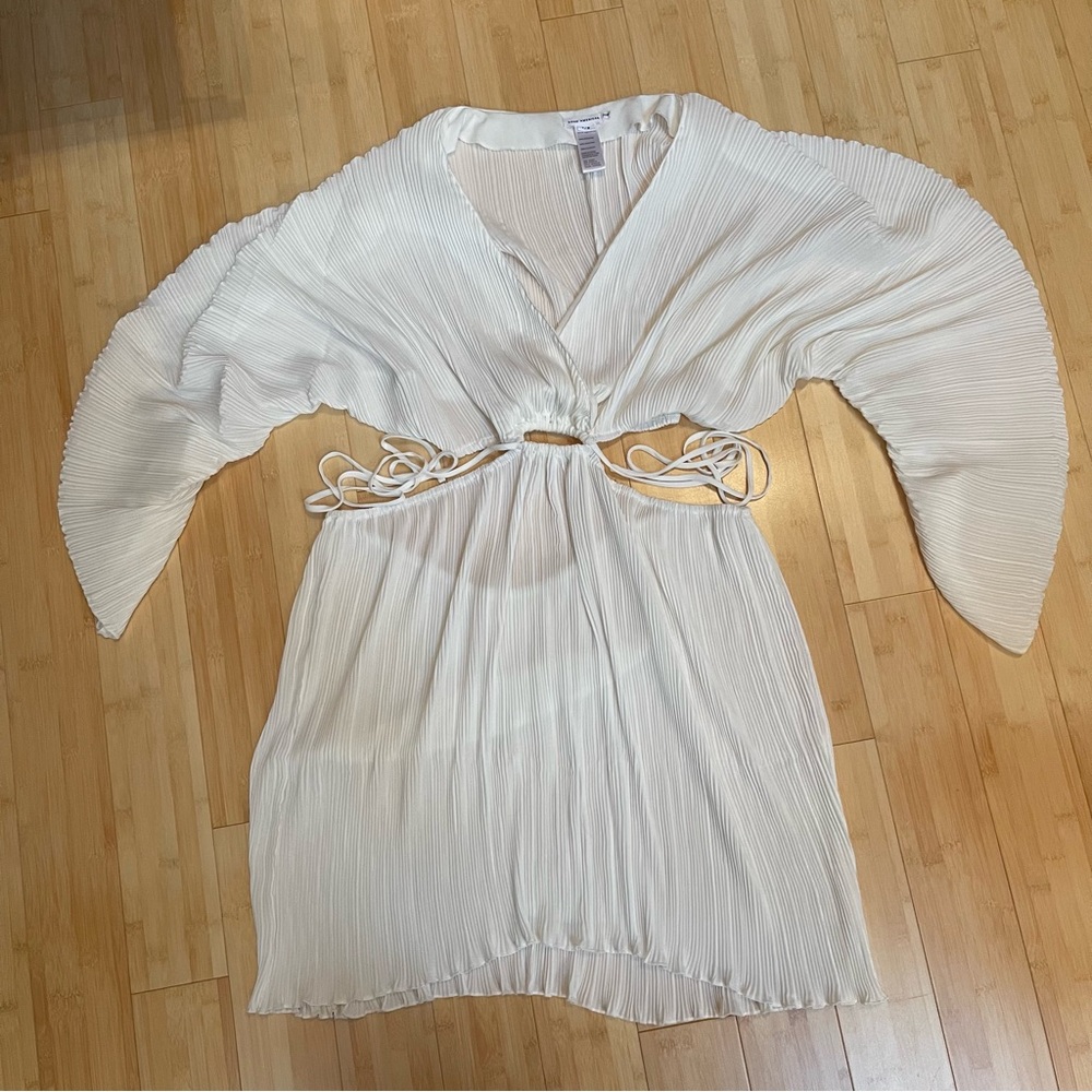 Good American Sculpted Plisse Dress - White - size 7/8 (2x/3x) - Picture 9 of 9